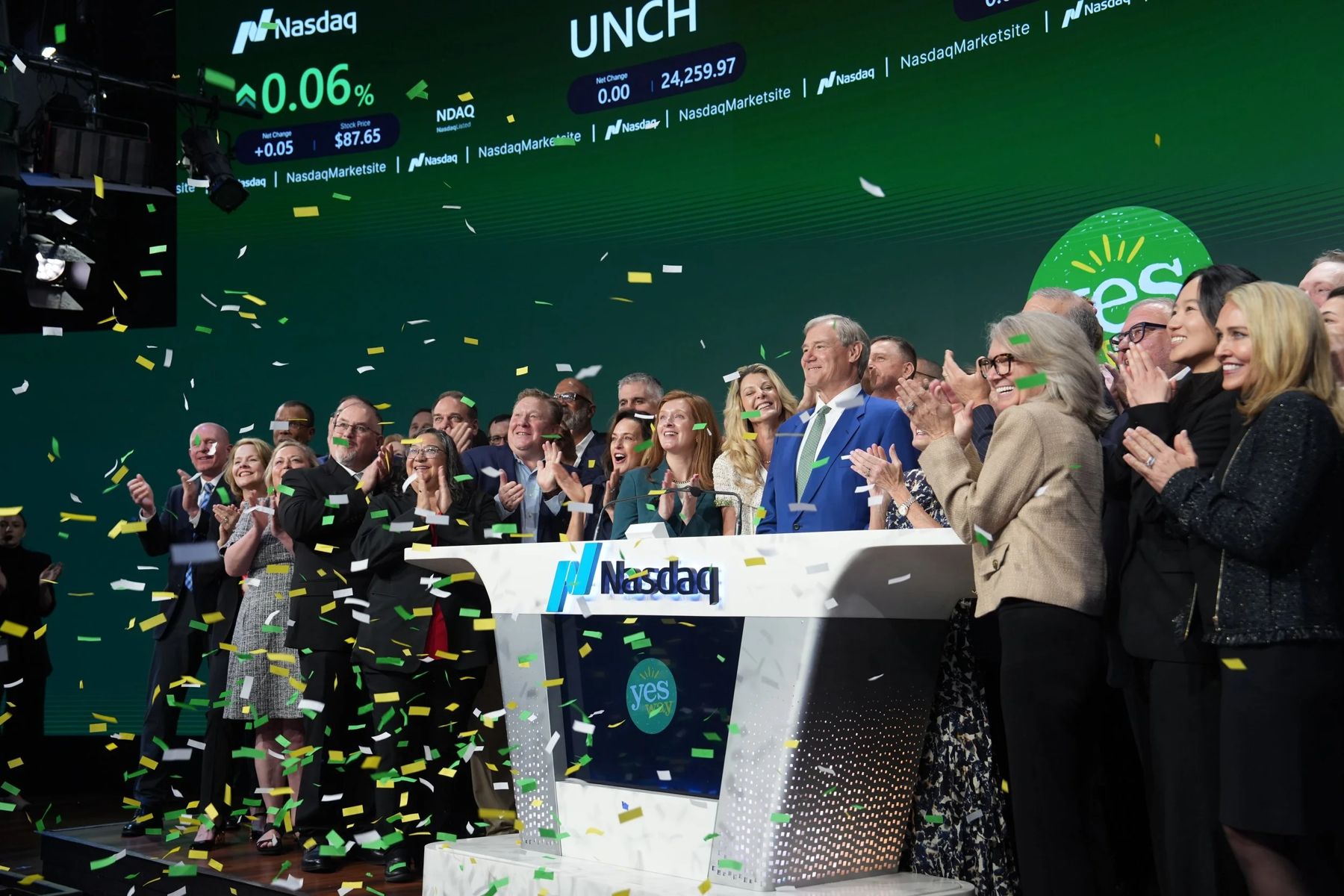 Yesway at the Nasdaq podium