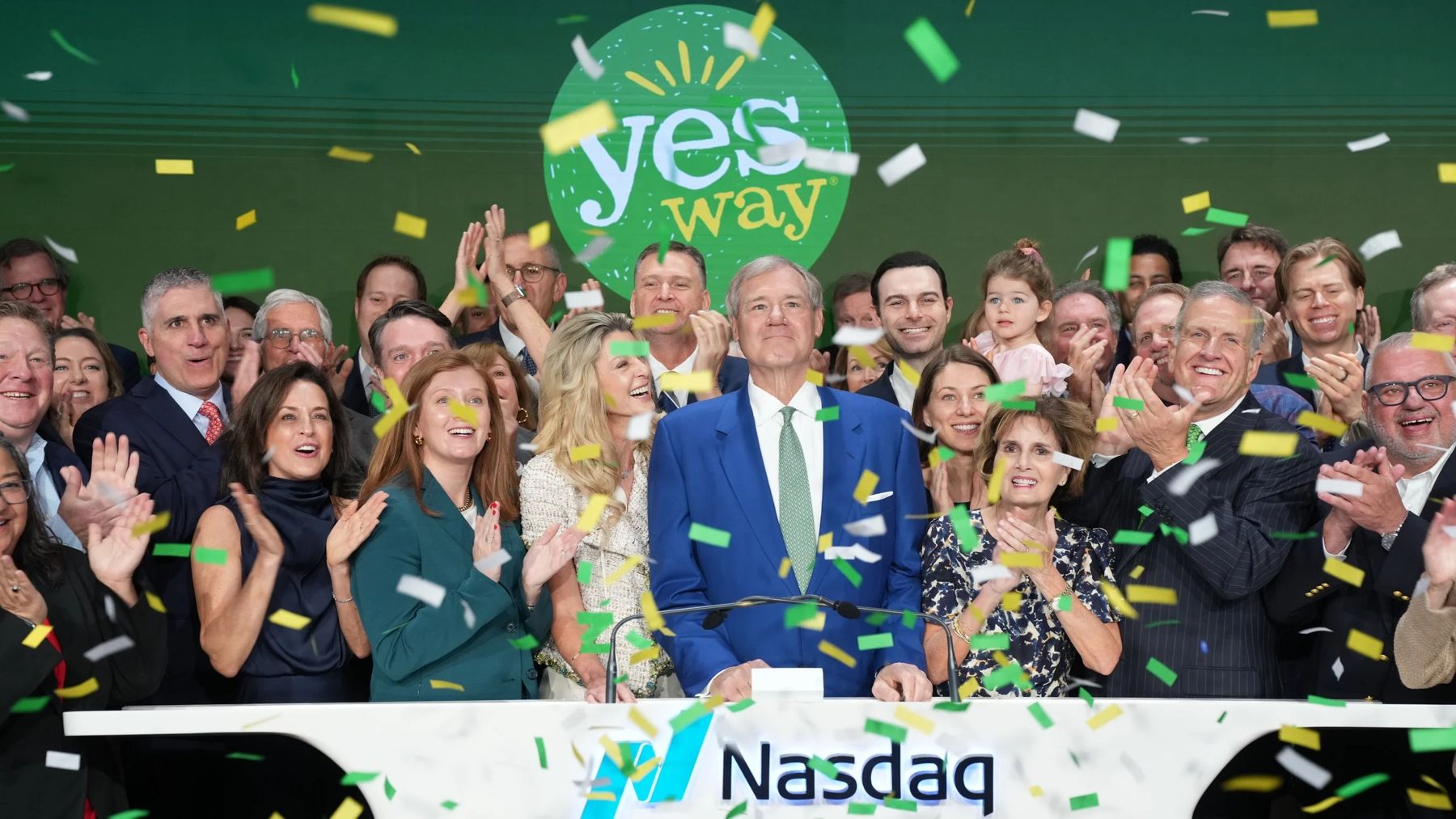 The Yesway team celebrates its Nasdaq listing